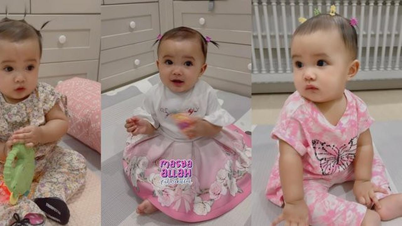 Potret Menggemaskan Azzura Anak Aurel dan Atta Halilintar dengan Rambut Dikuncir 2 Seperti Antena