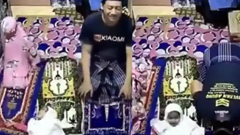 Viral, Aksi Bocah Salto Saat Sujud Ini Bikin Warganet Ngakak