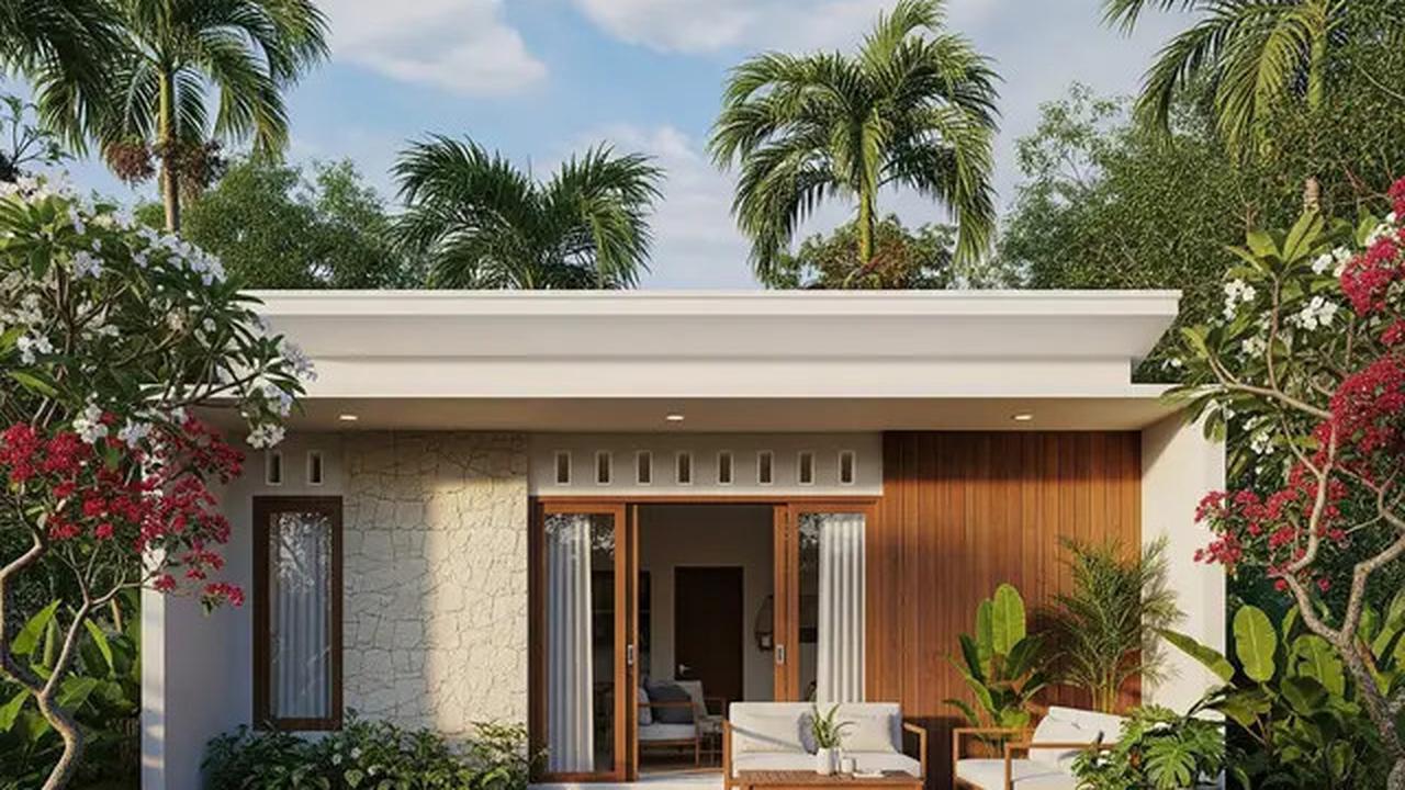 8 Inspirasi Rumah Kecil Bergaya Modern dengan Atap Datar dan Fasad Simpel Kekinian