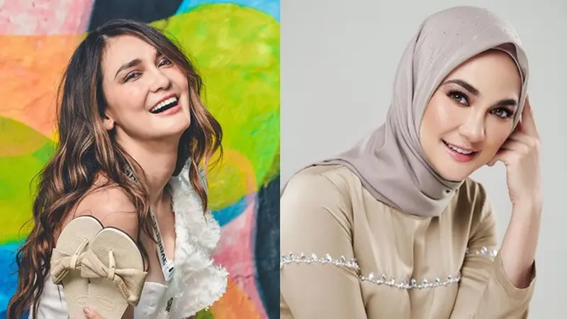 Akui Ingin Berhijrah, Ini 6 Pesona Luna Maya saat Pakai Hijab