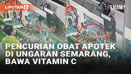 VIDEO: Pencurian Obat Apotek di Asmara Ungaran Semarang, Bawa Kabur Vitamin C