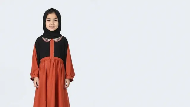 Model Baju Gamis Anak Perempuan Terbaru, Abaya Anak Modern