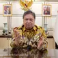 Airlangga Hartarto menyampaikan Pidato Resmi Pengunduran Diri sebagai Ketua Umum Partai Golkar. (Istimewa)