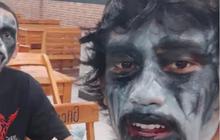Momen Dua Cowok Berdandan Seram Pulang dari Acara Musik Black Metal, Mengejutkan Pilihan Makanan Favoritnya