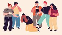 Ilustrasi kenakalan remaja, bullying. (Image by Freepik)