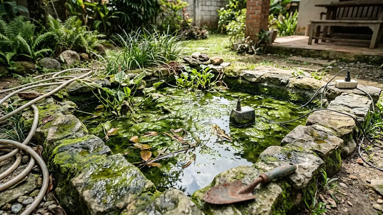 Kesalahan Merawat Kolam Mini yang Bikin Airnya Cepat Berlumut