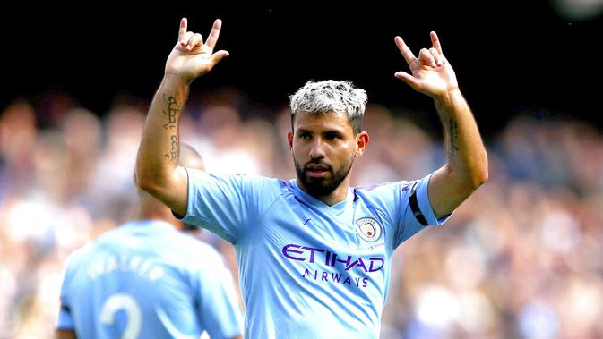 Striker Manchester City, Sergio Aguero. (AP/Nick Potts)