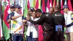 Satu hari jelang upacara pembukaan Asian Games, api obor sudah hampir mendekati titik terakhir di Stadion Utama Gelora Bung Karno (SUGBK) Jakarta.