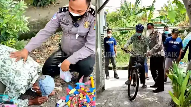 Dagangannya Diborong, Kakek Ini Menangis Sampai Sujud Syukur saat Terima Rp5 Juta