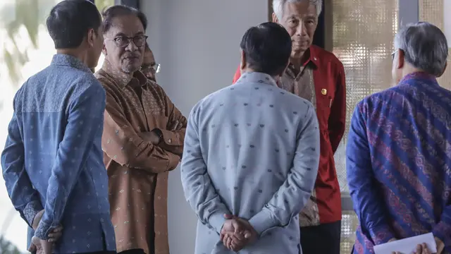 Warna Warni Kain Songke Manggarai Hiasi Tubuh Pemimpin Asia Tenggara di Perhelatan KTT ke-42  Asean