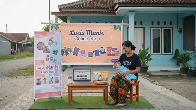 Ide Usaha Depan Rumah Khusus Ibu Rumah Tangga yang Bisa Sambil Awasi Anak Jasa Online Shop
