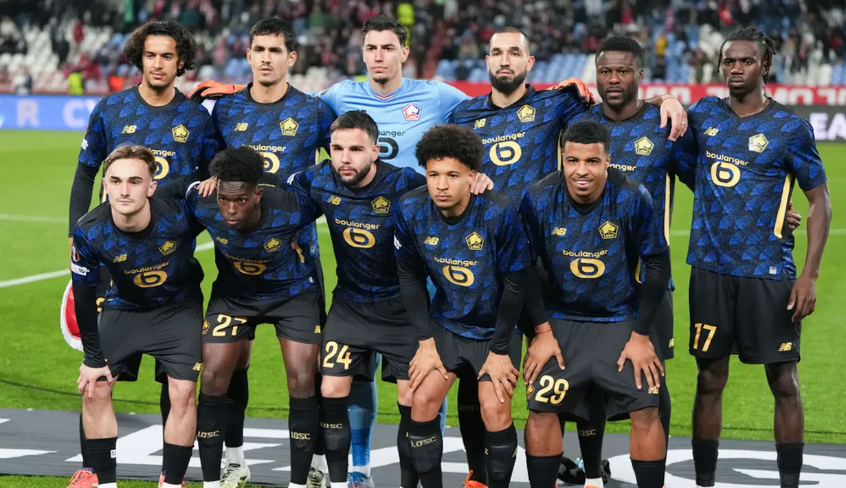 Calvin Verdonk yang tampil sebagai starter kembali turut berperan dalam fase menyerang maupun bertahan tim Lille sepanjang laga ini. (AP Photo/Darko Vojinovic)