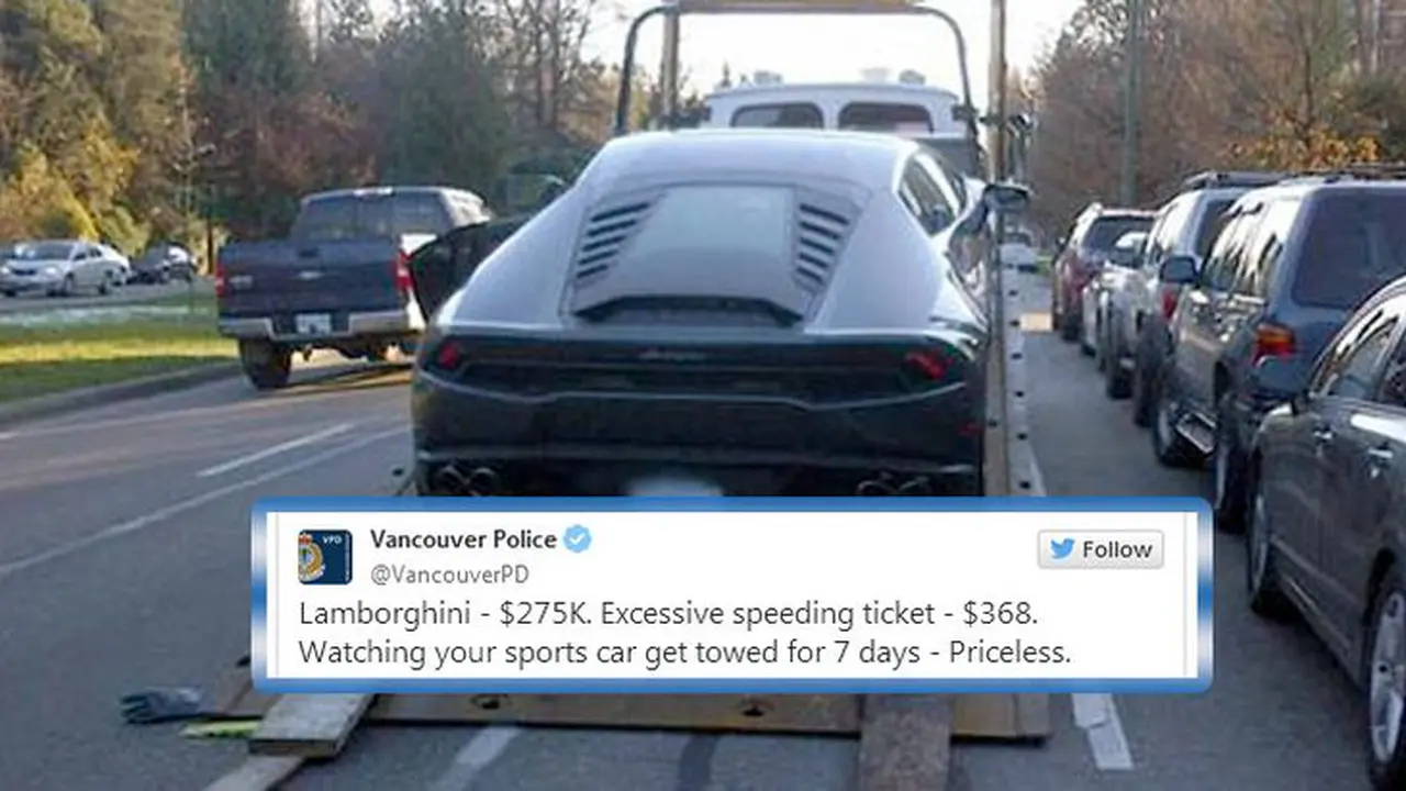 Tiru Inggris, Polisi Vancouver Bully Pelanggar Batas Kecepatan