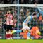 Manchester City Ruben Dias (tengah) merayakan gol pembuka timnya dalam pertandingan Liga Inggris melawan Sunderland di Etihad, Inggris, Sabtu, 6 Desember 2025. (AP Photo/Dave Thompson)