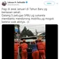 Honda CR-V Milik Menteri Agama Mogok di Jalan (Foto: Twitter)