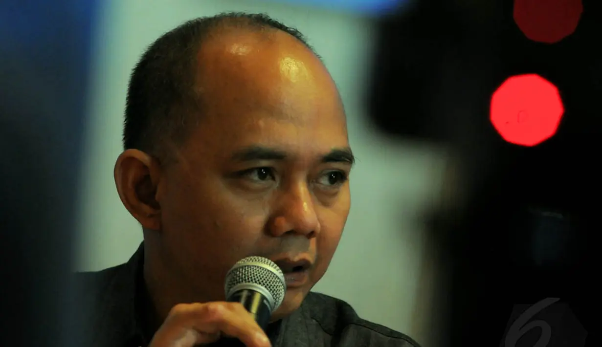 Ketua DPP Demokrat, Ikhsan Modjo memastikan Presiden SBY tidak menaikan harga Bahan Bakar Minyak (BBM) hingga 20 Oktober atau masa jabatannya berakhir, Sabtu (30/8/14). (Liputan6.com/Faisal R Syam)