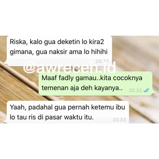 7 Chat Balasan Ditolak oleh Cewek Ini Bikin Nyesek Sekaligus Kocak