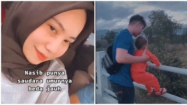 Terpaut Usia Cukup Jauh, Kebersamaan Kakak Adik Ini Bak Anak dan Orangtua