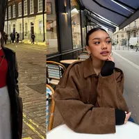 Naura Ayu andalkan sleek updo dan full lips untuk tampil cantik menawan selama liburan di Eropa (@naura.ayu)