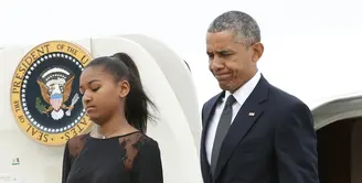 Sebagai anak dari Presiden Amerika Serikat, Obama, Sasha Obama rupanya tak terlena dengan harta melimpah dan kemewahan. Justru, gadis berkulit coklat ini mempunyai sifat mandiri dan down to earth. (AFP/Bintang.com)