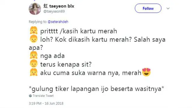 Lalu bagaimana jadinya kalau seorang cewek ditunjuk menjadi wasit?