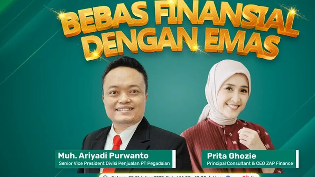 Webinar Pegadaian dengan Tema 'Bebas Finansial dengan Emas'