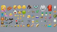 Sekarang semakin mudah menyatakan pesan visual melalui telepon pintar setelah kehadiran 72 emoji baru. (Sumber Emojipedia via Daily Mail)