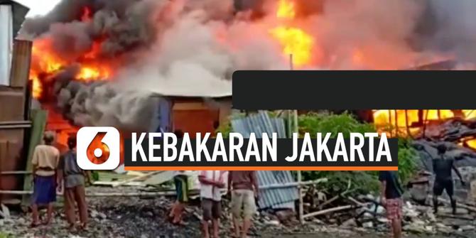 VIDEO: Kebakaran Melanda 2 RT di Cengkareng