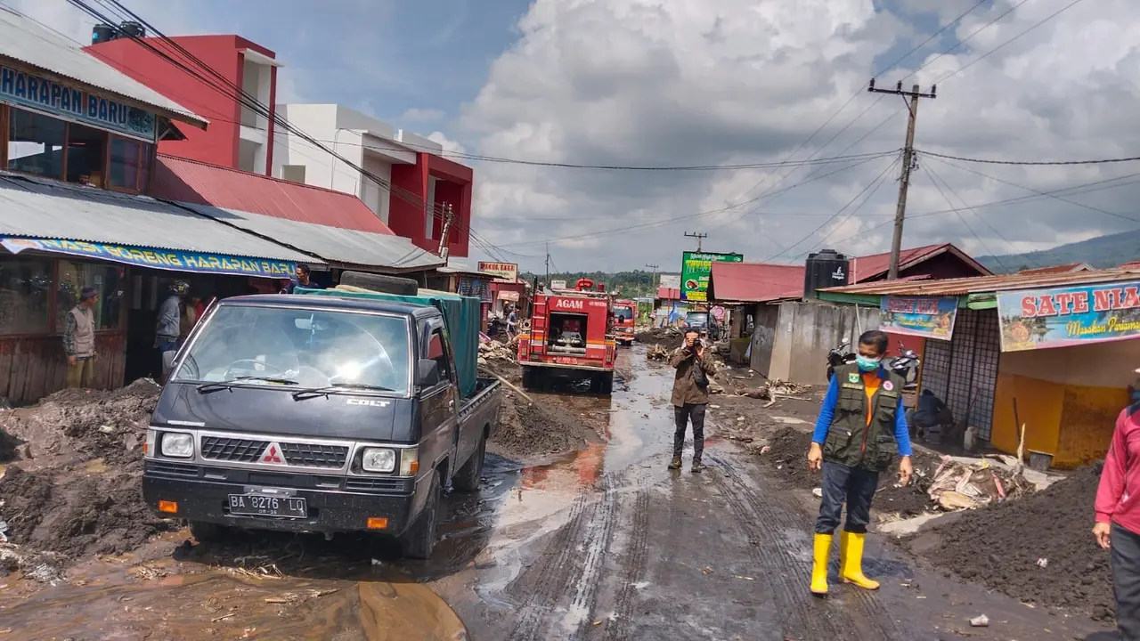 Banjir lahar dingin di kaki Gunung Marapi. (Liputan6.com/ ist)