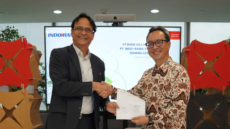 Penandatanganan fasilitas kredit antara PT Indo-Rama Synthetics Tbk (INDR) dan PT Bank DBS Indonesia. (Foto: Bank DBS)