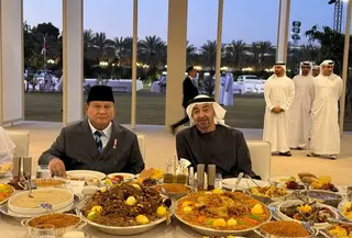 Prabowo Buka Puasa Bersama dengan MBZ (Foto: Biro Pers Sekretariat Presiden)