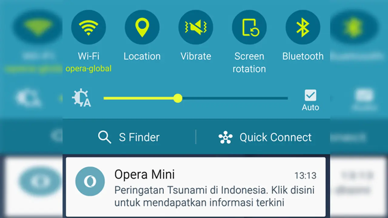 Push Notification Opera Mini