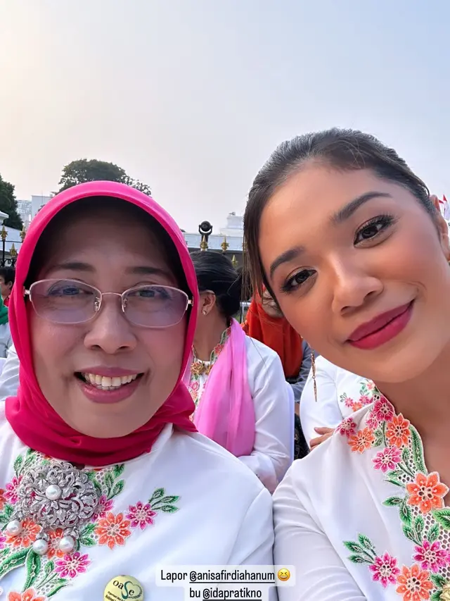 Pesona Elegan Istri Menteri dalam Seragam Kebaya Encim di Istana, Ada Franka Makarim hingga Loemongga Haoemasan