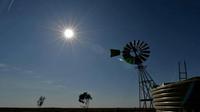 Australia mencapai rekor suhu tertinggi, 50,7 derajat Celcius yang terik. (AFP/PETER PARKS)