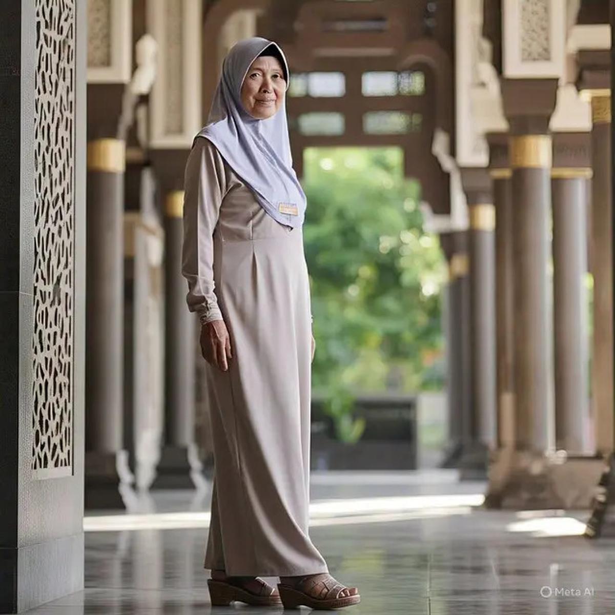 8 Model Gamis Terbaru untuk Usia 60-an, Tampil Modis dan Nyaman Sepanjang Hari