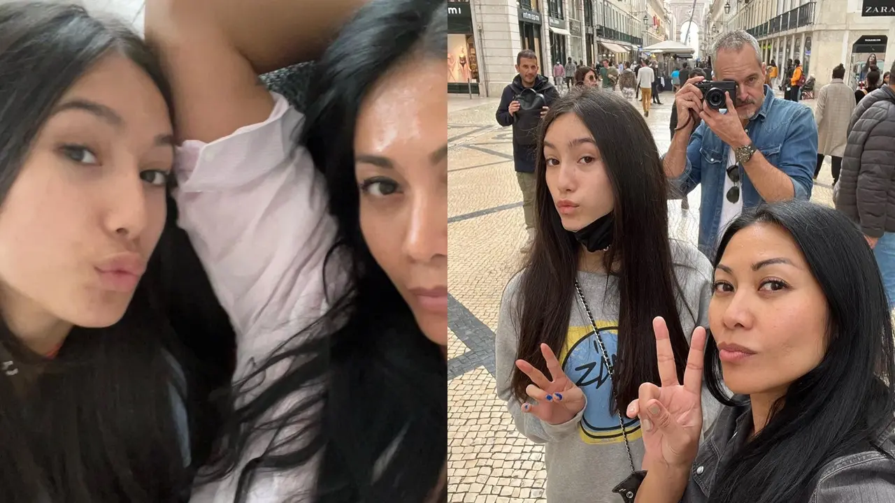 Anggun C Sasmi dan Putrinya Kirana