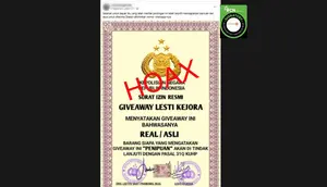 Cek Fakta: Hoaks Lesti Kejora Mengadakan Giveaway di Facebook