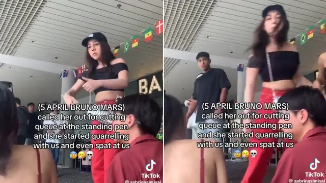 Video viral Una Dembler. (TikTok/ sabrinasimisai)