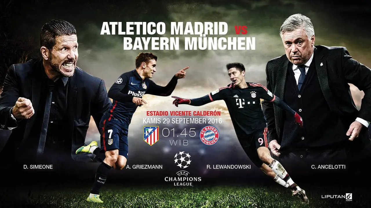 Atletico Madrid vs Bayern Munchen 