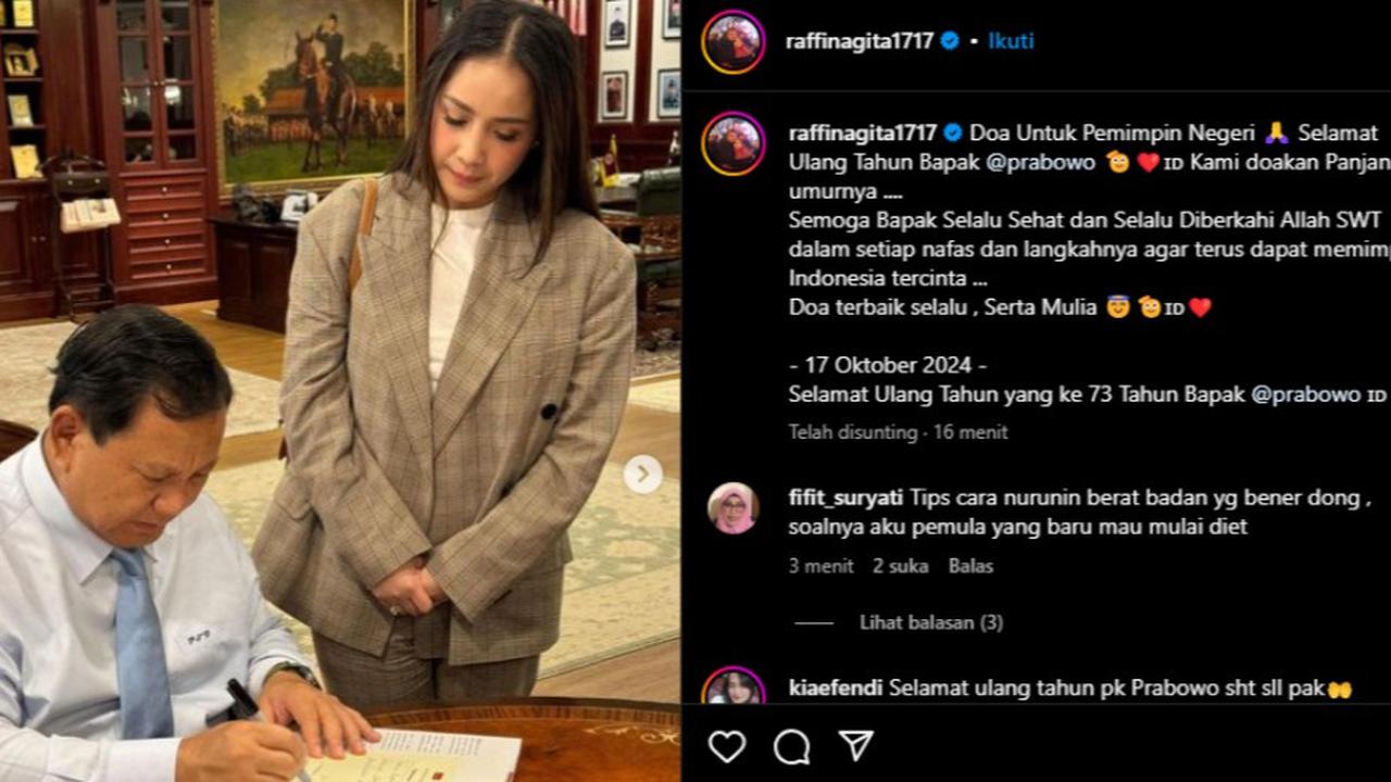 Ramai-Ramai Artis Pendukung 02 Unggah Foto dan Ucapkan 'Selamat Ulang Tahun Prabowo