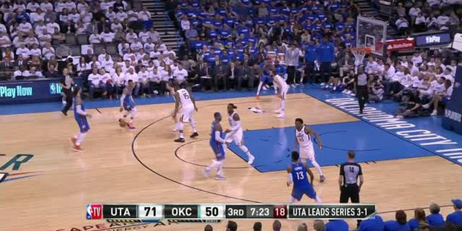 VIDEO : Cuplikan Pertandingan Playoffs NBA, Thunder 107 vs Jazz 99