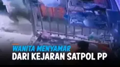 KOCAK, NYAMAR JADI TUKANG CUCI PIRING SAAT DIKEJAR SATPOL PP