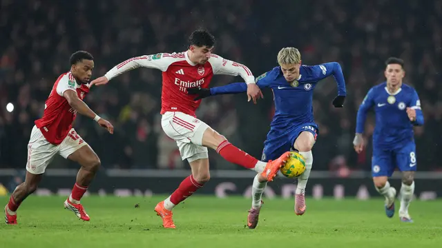 Foto: Momen Kai Havertz Berikan Mimpi Buruk untuk Sang Mantan, Bawa Arsenal ke Final Carabao Cup 2025/2026