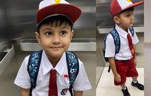Intip Potret Yurav Bhatia Anak Ravi Bhatia Dihari PertamaMasuk SD: Makin Ganteng dan Mirip Ayah