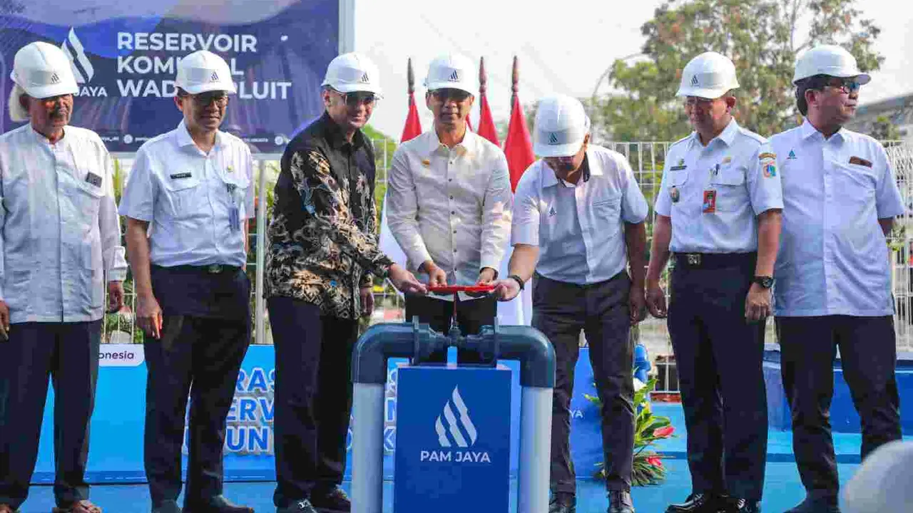 Penjabat (Pj) Gubernur DKI Jakarta Heru Budi Hartono meresmikan Reservoir Komunal Waduk Pluit di Rusun Waduk Pluit Muara, Penjaringan, Jakarta Utara. (Istimewa)