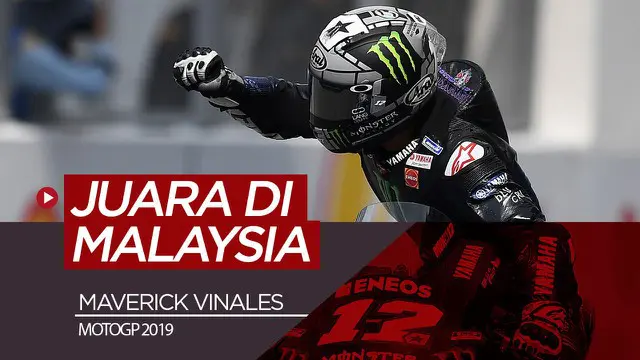 VIDEO: Maverick Vinales Juara di Malaysia, Valentino Rossi Posisi Ke-4