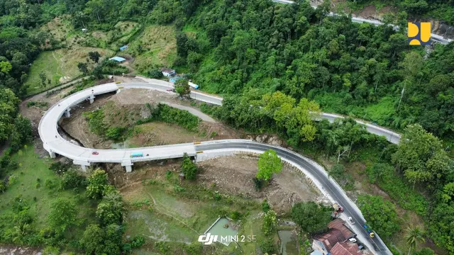 Kementerian Pekerjaan Umum (PU) telah merampungkan pembangunan Jalan Layang (elevated) pada ruas Poros Maros–Bone. (Foto: Kementerian PU)