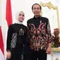 Putri Ariani diundang Presiden Joko Widodo ke Istana Negara Jakarta, pada Rabu (14/6/2023). Tak hanya mengobrol, ia melantun dua lagu karya sendiri. (Foto: Dok. Instagram @arianinismaputri)