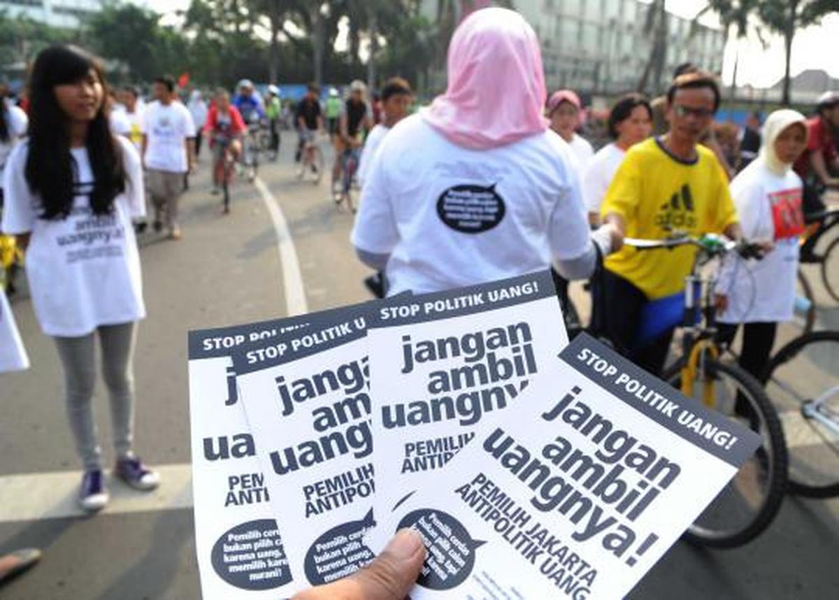 Demo "Stop Politik Uang" jelang Pilgub DKI