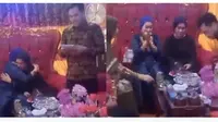 Tangkapan layar video viral keluarga calon mempelai wanita lamar pemuda pinrang (Liputan6.com/Fauzan)